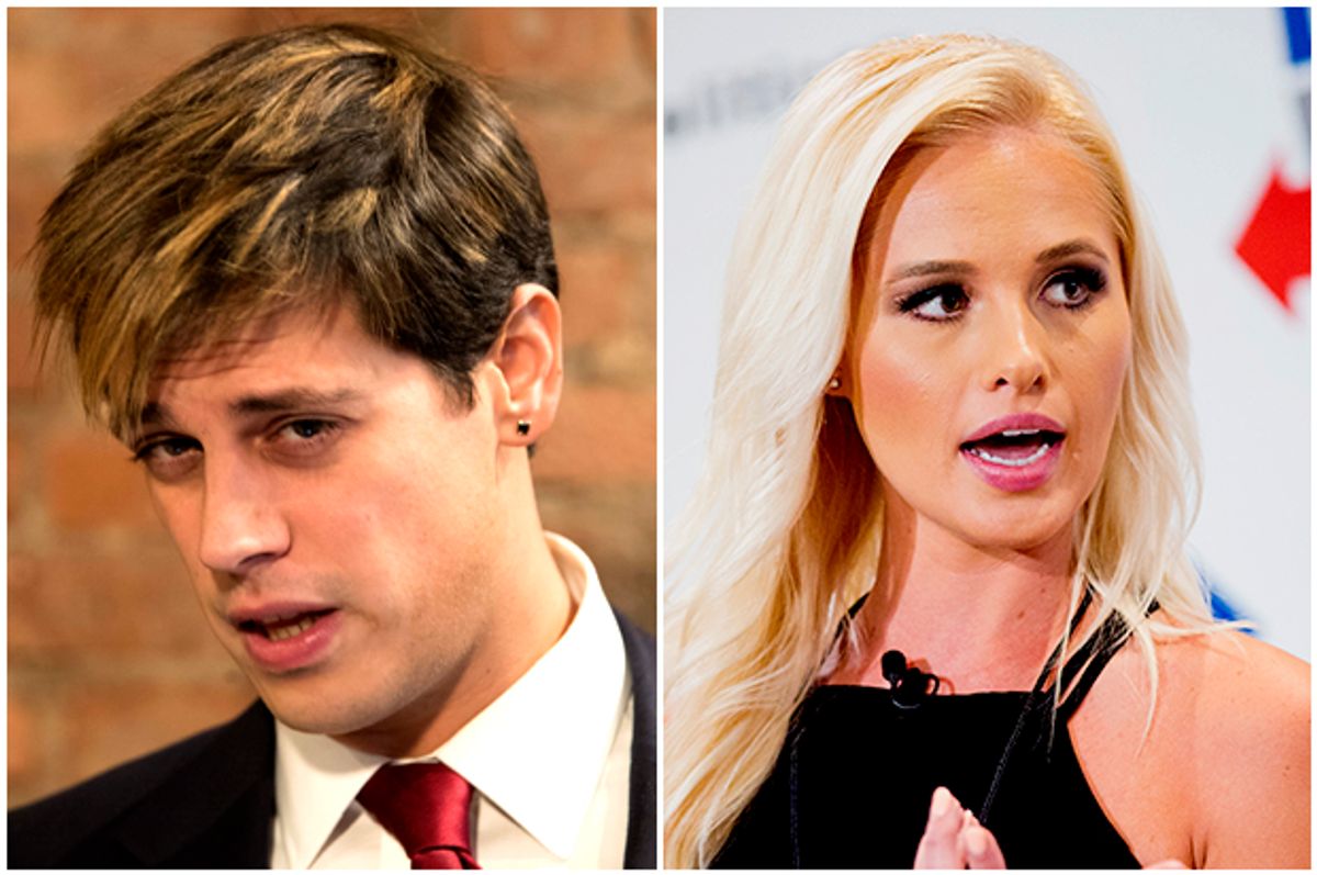 Milo Yiannopoulos, Tomi Lahren   (AP/Mary Altaffer/Colin Young-Wolff)