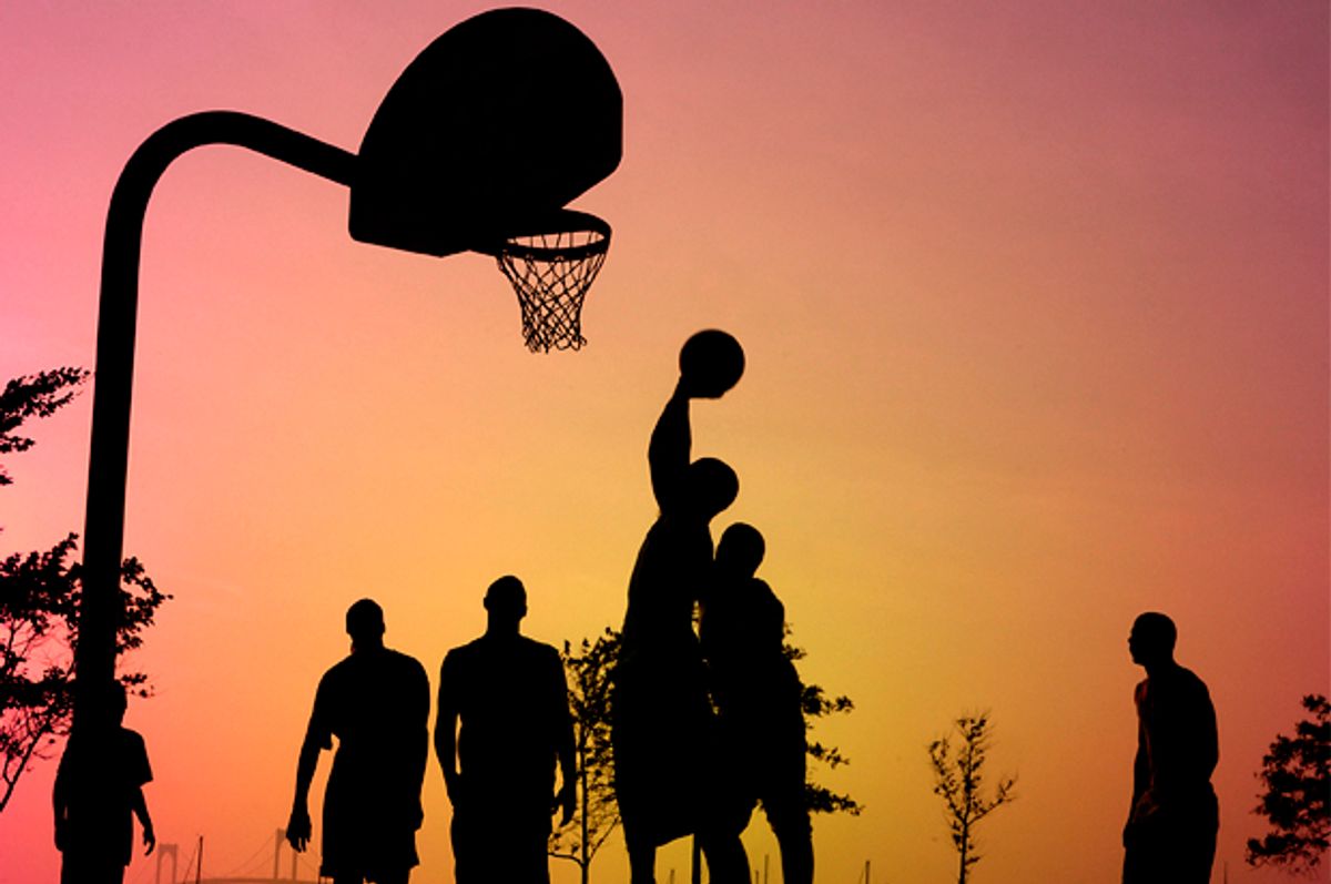 people playing basketball