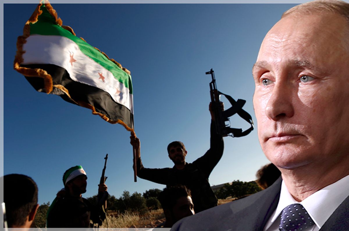 Vladimir Putin   (AP/Khalil Hamra/Photo montage by Salon)