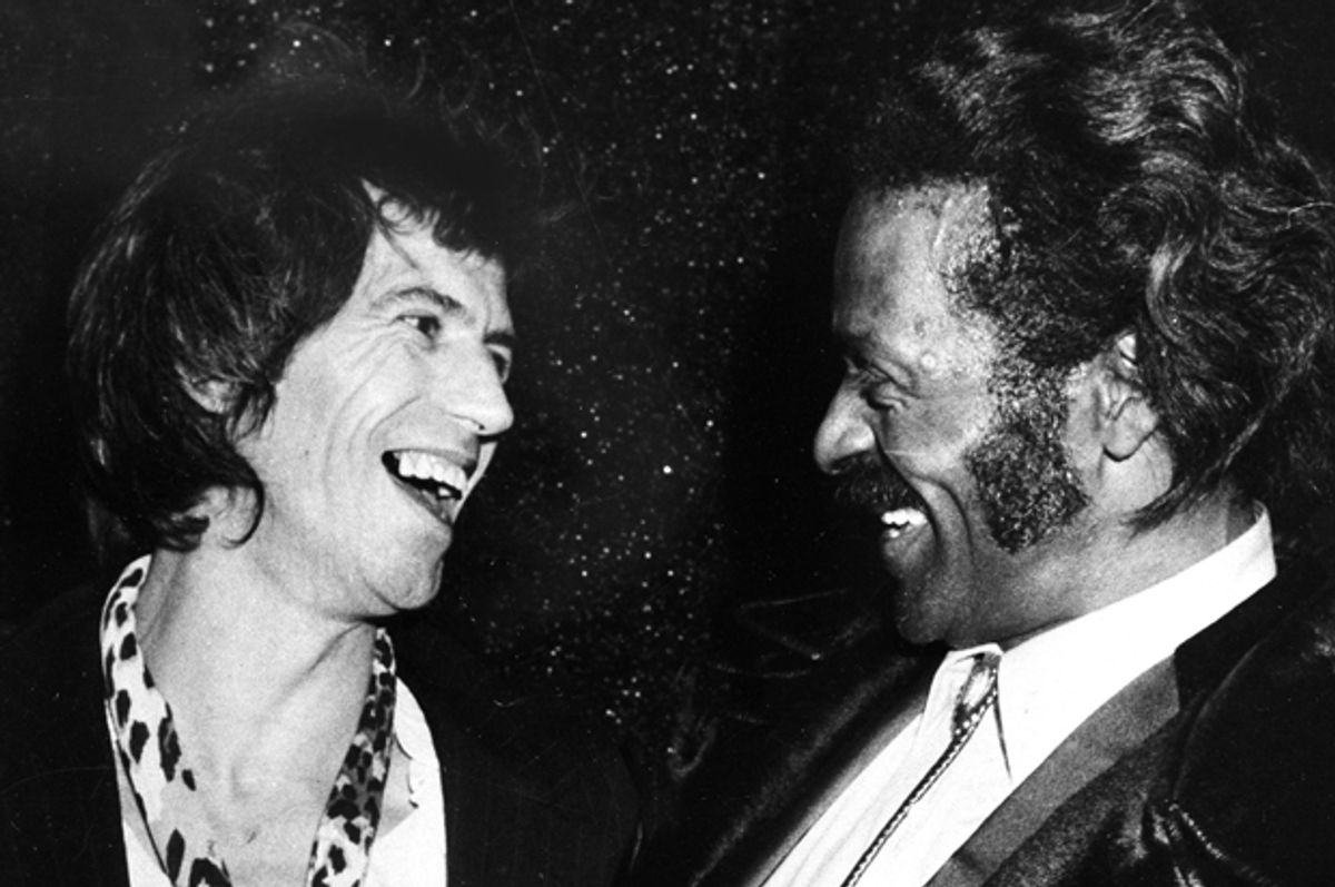 Keith Richards, Chuck Berry   (AP/Vann)