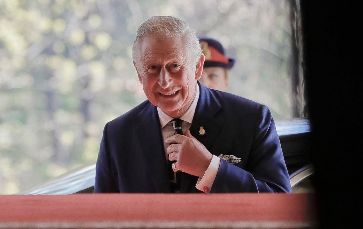 Britain's Prince Charles smiles during a welcoming ceremony at the Cotroceni Presidential Palace in Bucharest, Romania, Wednesday, March 29, 2017. Britain's Prince Charles has arrived in Bucharest at the start of a nine-day tour to Romania, Italy and Austria that the British government hopes will reassure European Union nations that Britain remains a close ally despite its intention to quit the bloc. (AP Photo/Vadim Ghirda) (AP)