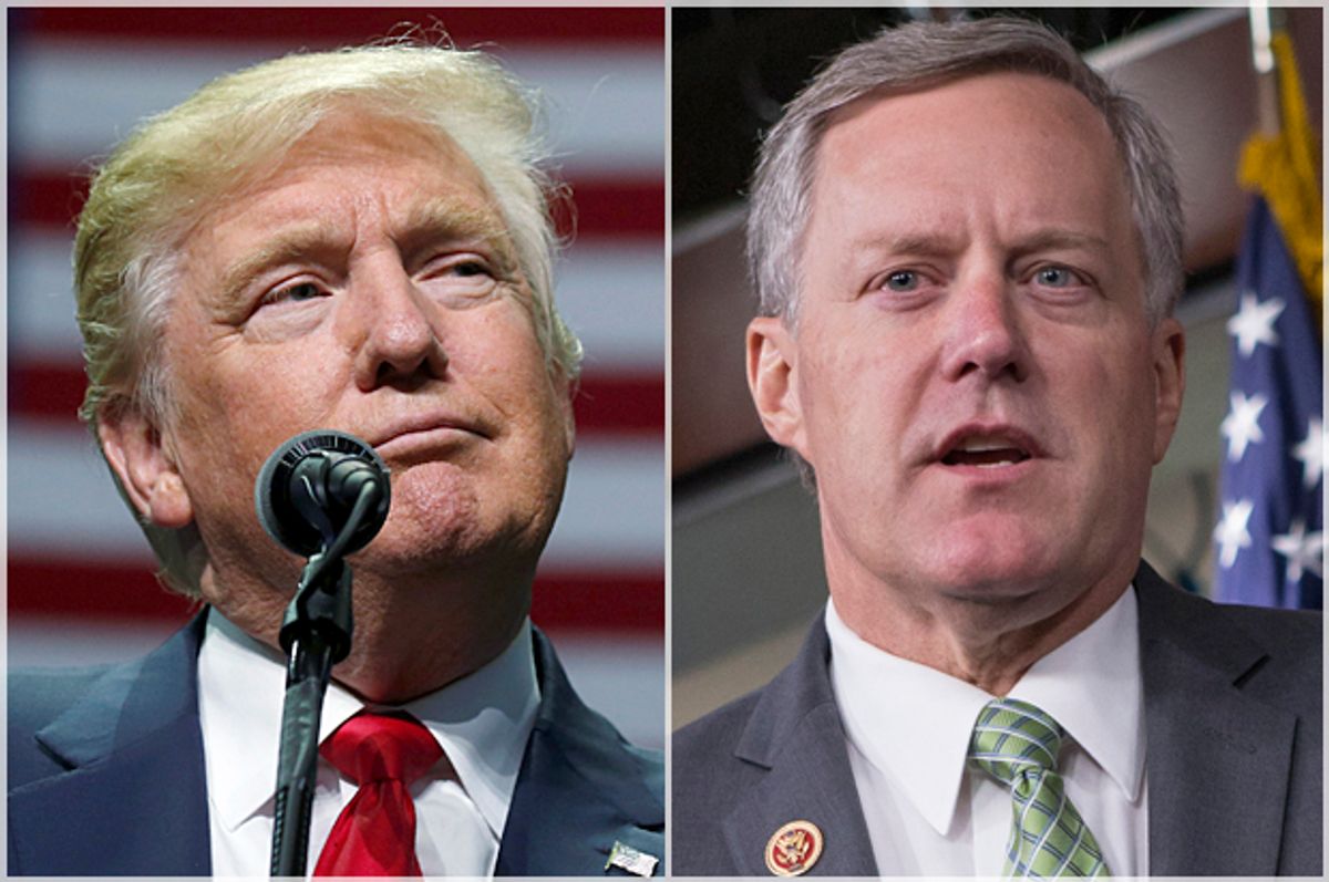 Donald Trump; Mark Meadows   (Reuters/Carlo Allegri/AP/J. Scott Applewhite)