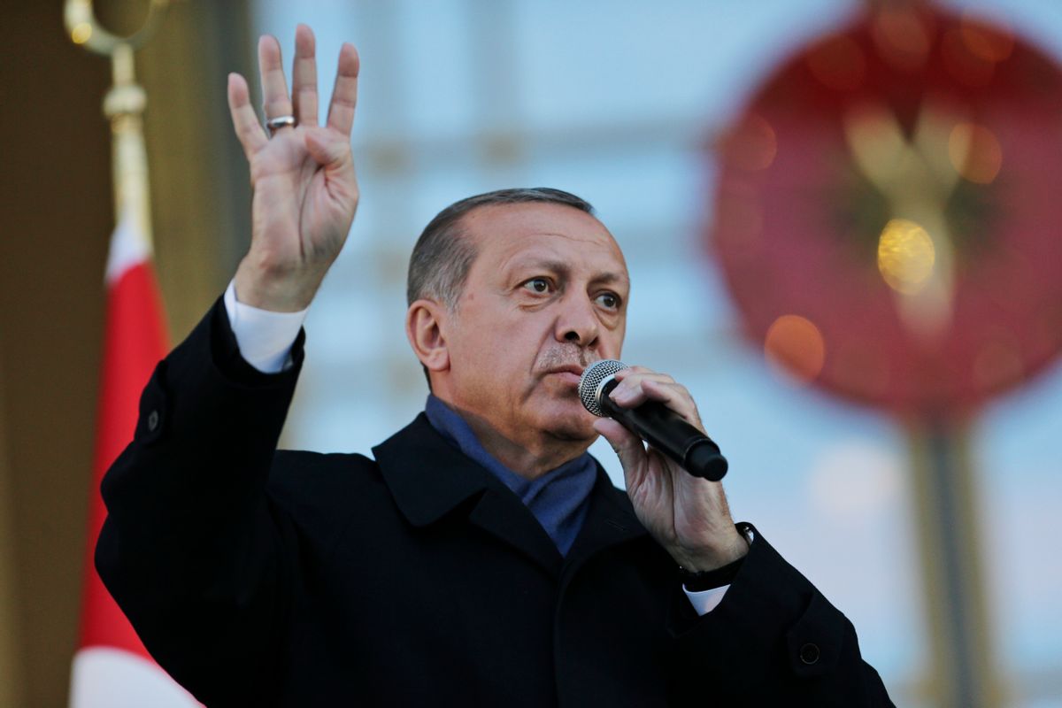 Turkey's President Recep Tayyip Erdogan (AP Photo/Burhan Ozbilici)