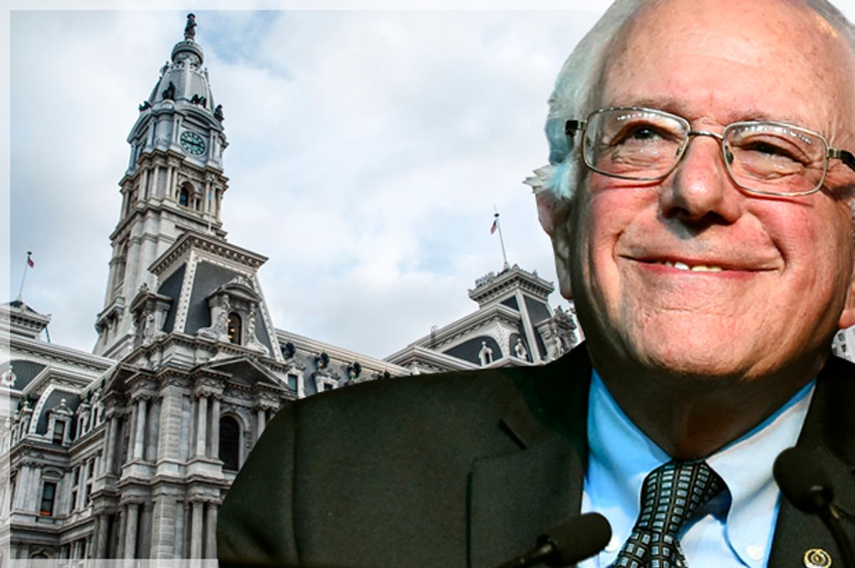 Bernie Sanders   (Reuters/Craig Lassig/Shutterstock/Photo montage by Salon)