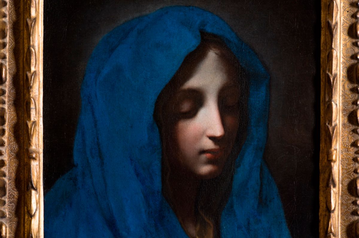 "The Blue Madonna," 17th Century. Oil on canvas.   (The John and Mable Ringling Museum of Art.)