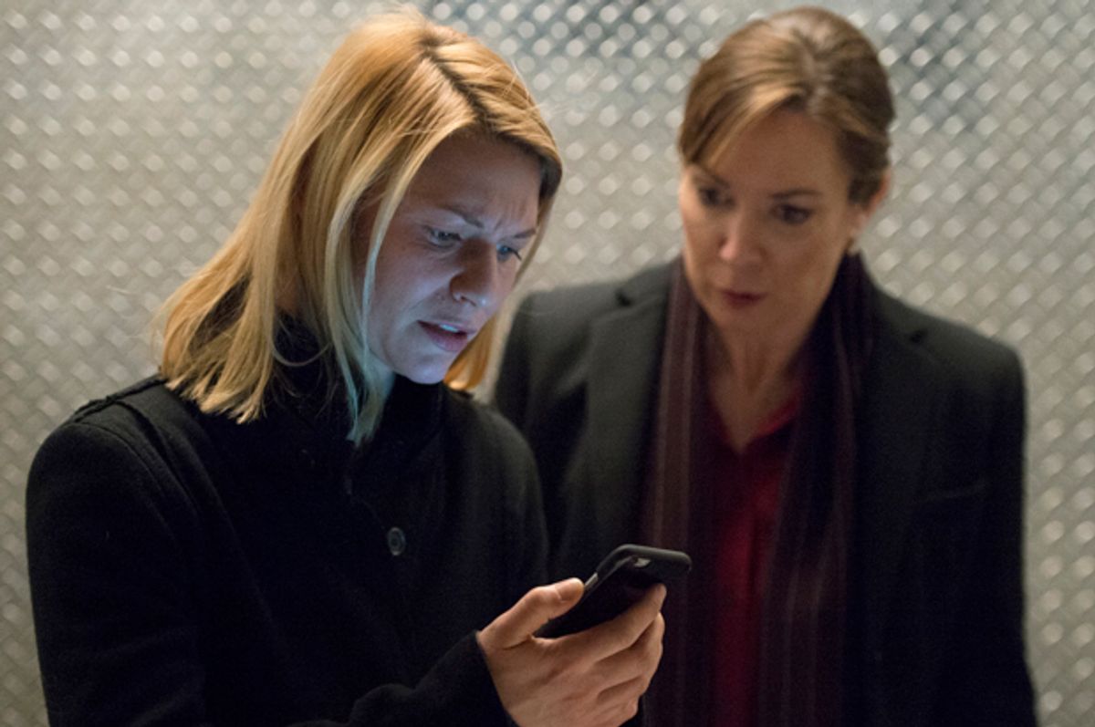 Claire Danes and Elizabeth Marvel in "Homeland"   (Showtime/Jojo Whilden)