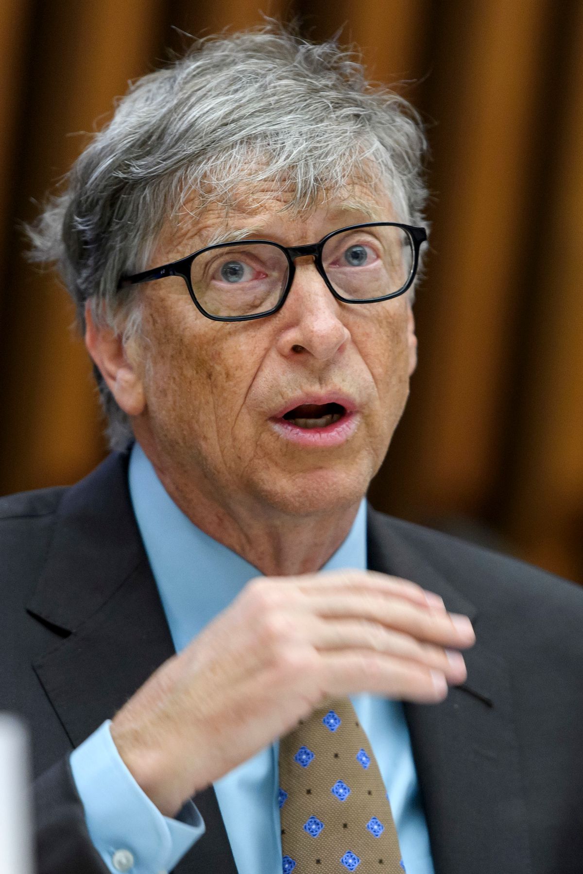 Bill Gates, Microsoft Co-Founder and Co-Chair of the Bill and Melinda Gates Foundation, speaks during the Global partners meeting on neglected tropical diseases, NTD, at the World Health Organization headquarters in Geneva, Switzerland, on Wednesday, April 19, 2017. (Martial Trezzini/Keystone via AP) (AP)