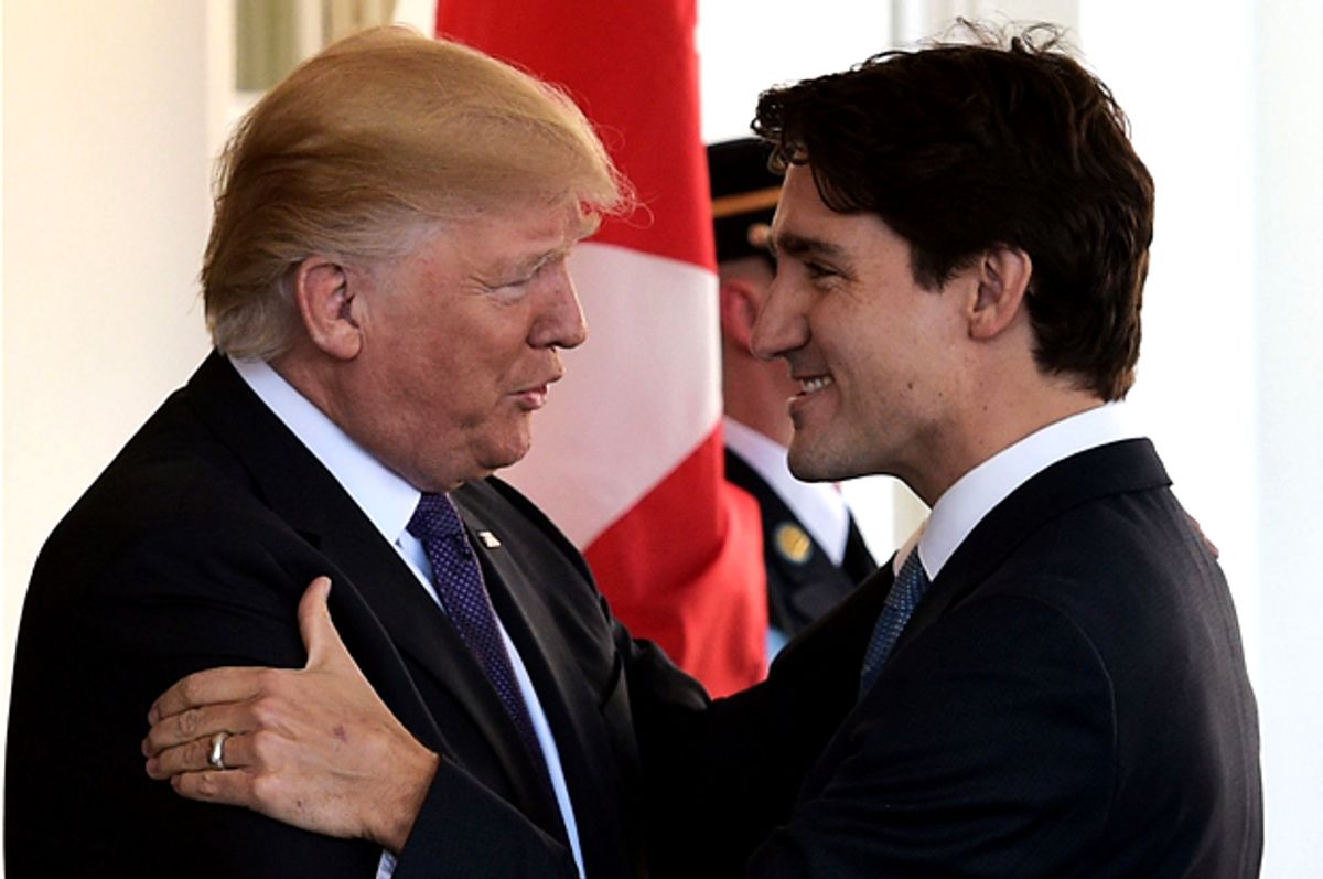 Donald Trump;  Justin Trudeau   (AFP/Getty Images/Mandel Ngan)