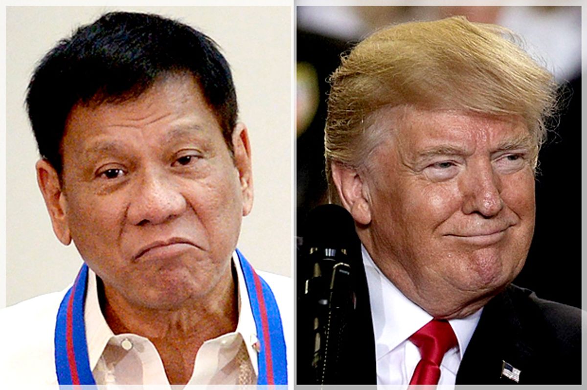 Rodrigo Duterte; Donald Trump (Getty/Noel Celis/Alex Wong)