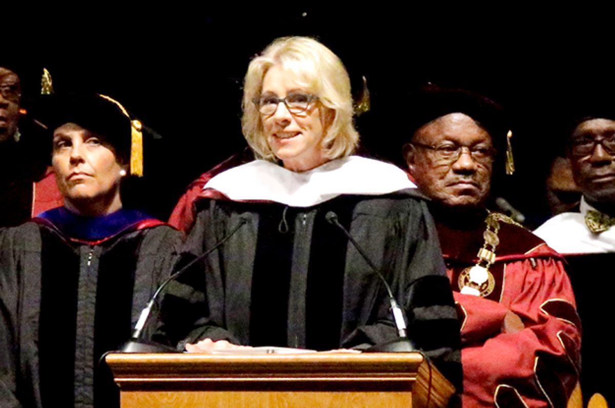 Betsy DeVos at Bethune-Cookman University (AP/John Raoux)