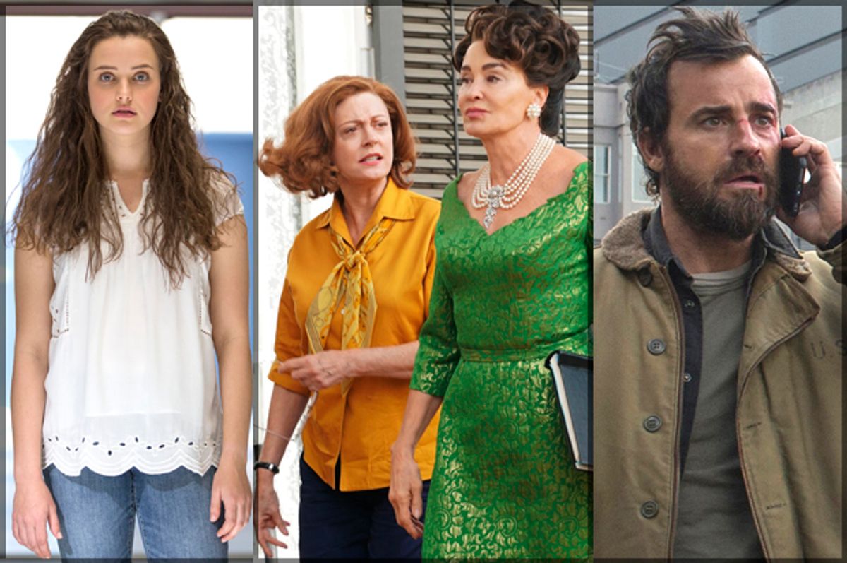 "13 Reasons Why," "Feud," "The Leftovers"   (Netflix/FX/HBO)
