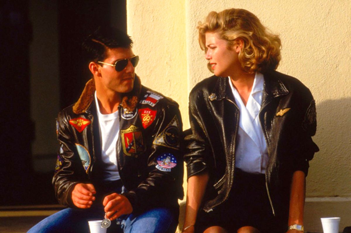 Tom Cruise and Kelly McGillis in "Top Gun" (Paramount Pictures)