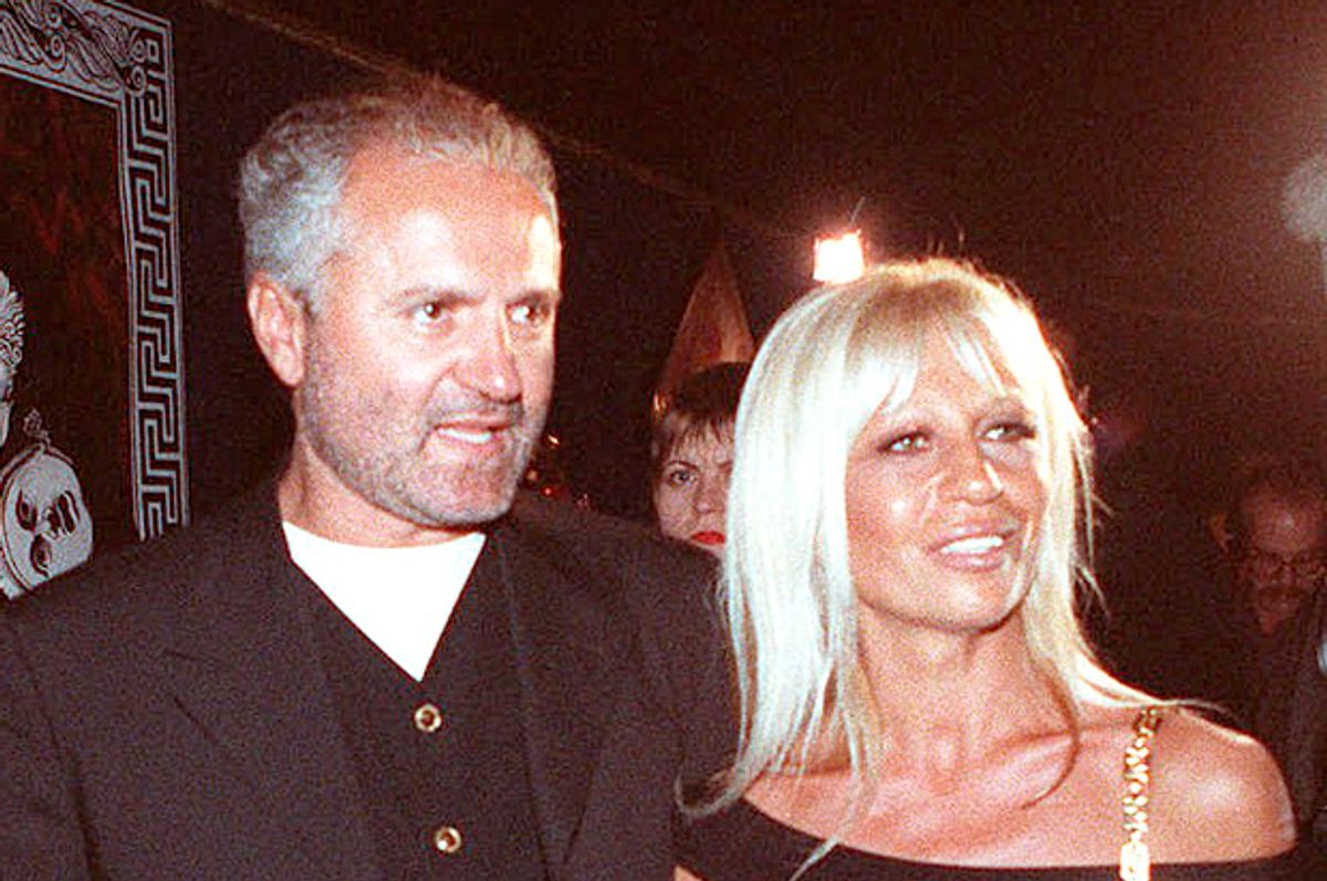 Donatella Versace And Gianni Versace