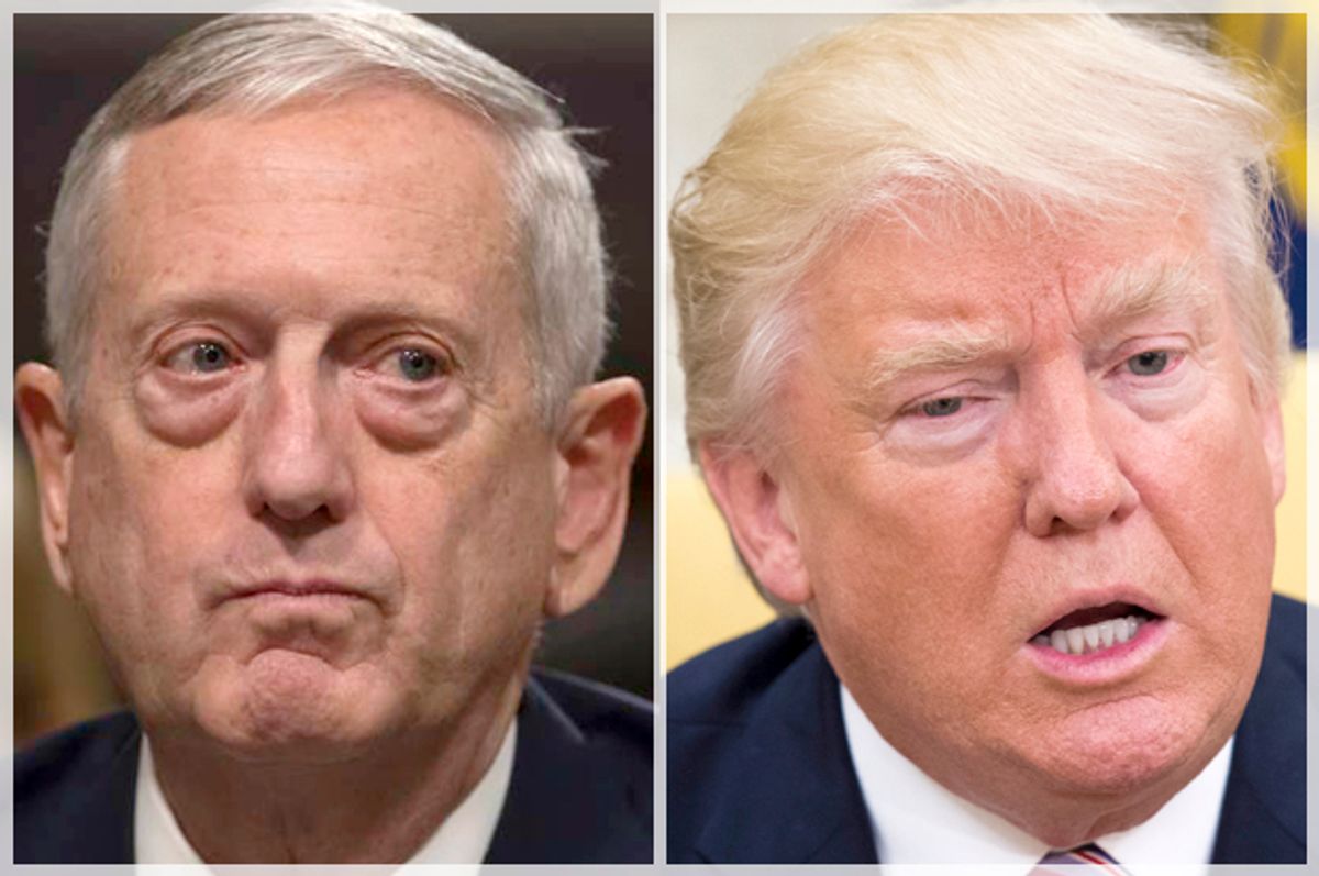 James Mattis; Donald Trump   (AP/J. Scott Applewhite/Getty/Molly)