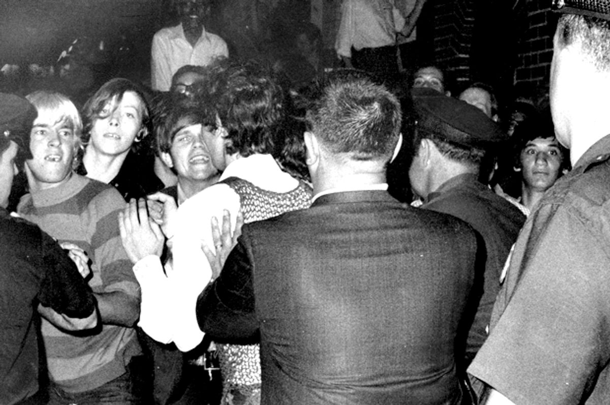 "Street kids" who were the first to fight with the police at Stonewall ON Sunday, June 29, 1969 (WikiMedia)