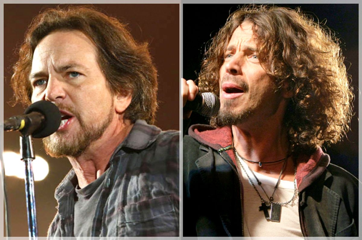 Eddie Vedder; Chris Cornell (Getty/Florian Seefried/AP/Greg Allen)