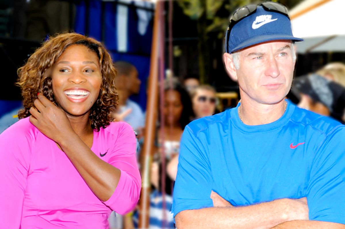 Serena Williams; John McEnroe   (Getty/Rob Tringali)