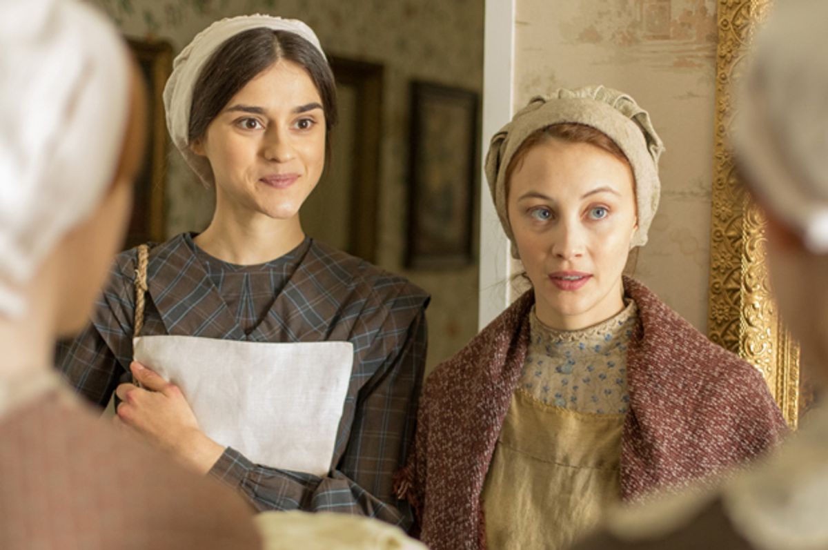 Rebecca Liddiard and Sarah Gadon in "Alias Grace" (Netflix/Sabrina Lantos)