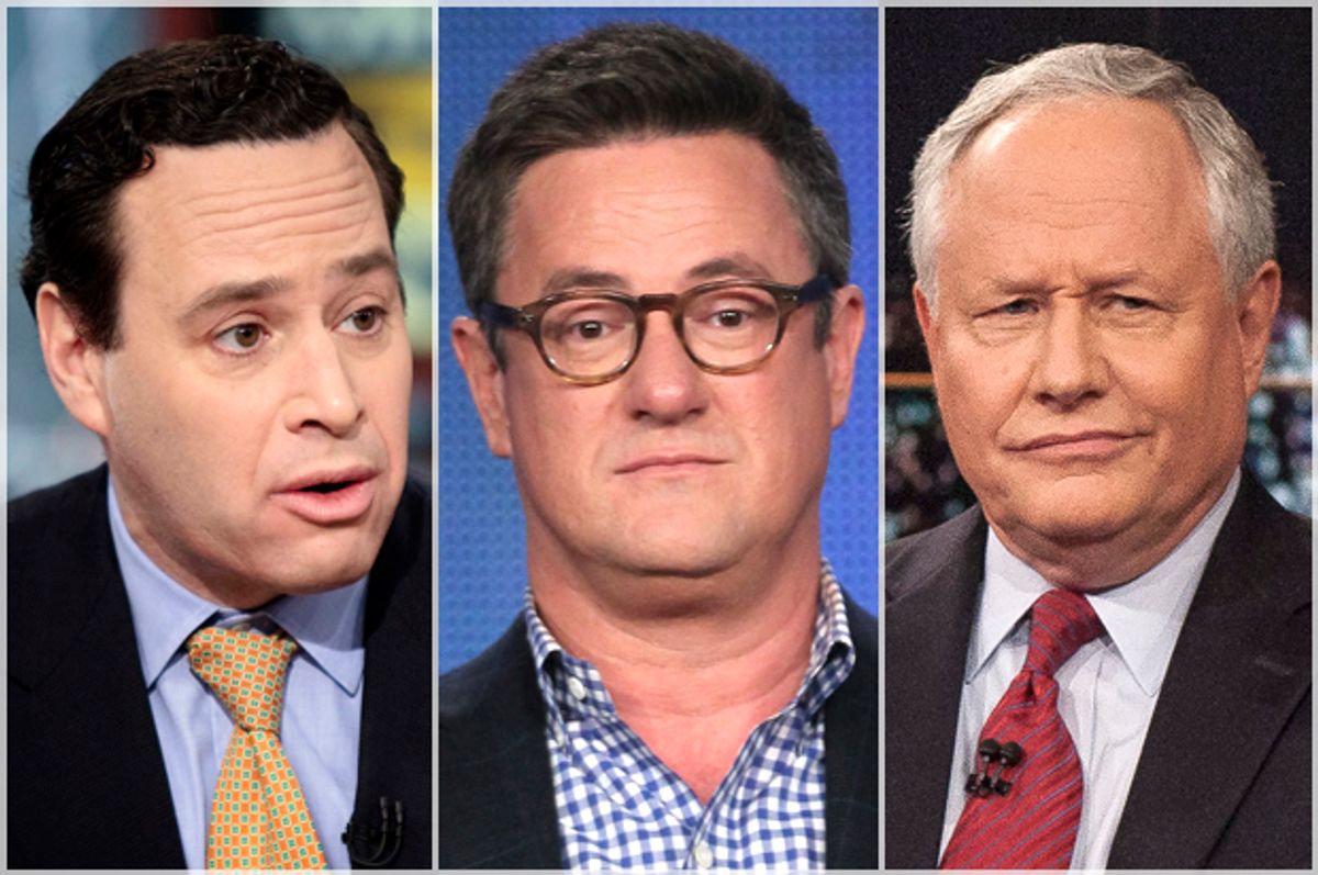 David Frum, Joe Scarborough, Bill Kristol   (Getty/Brendan Smialowski/Frederick M. Brown/AP/Janet Van Ham)