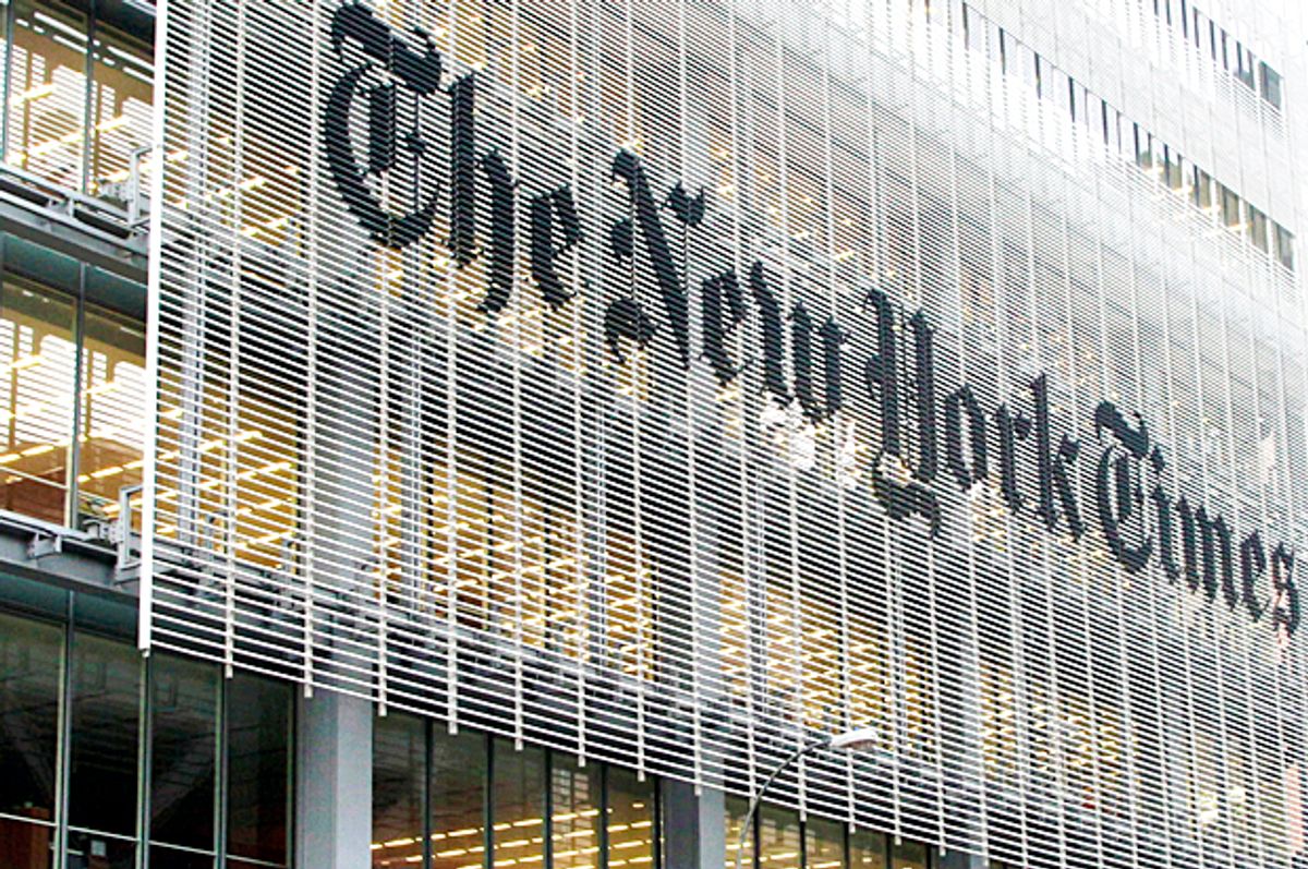 The New York Times building in New York. (AP/Richard Drew)