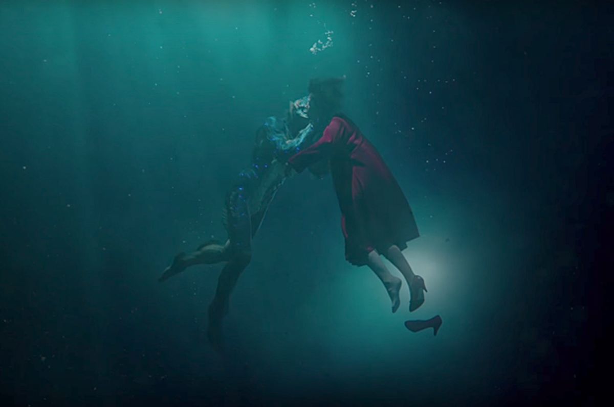 Doug Jones as the creature and Sally Hawkins as Elisa in "The Shape of Water"   (Fox Searchlight Pictures)