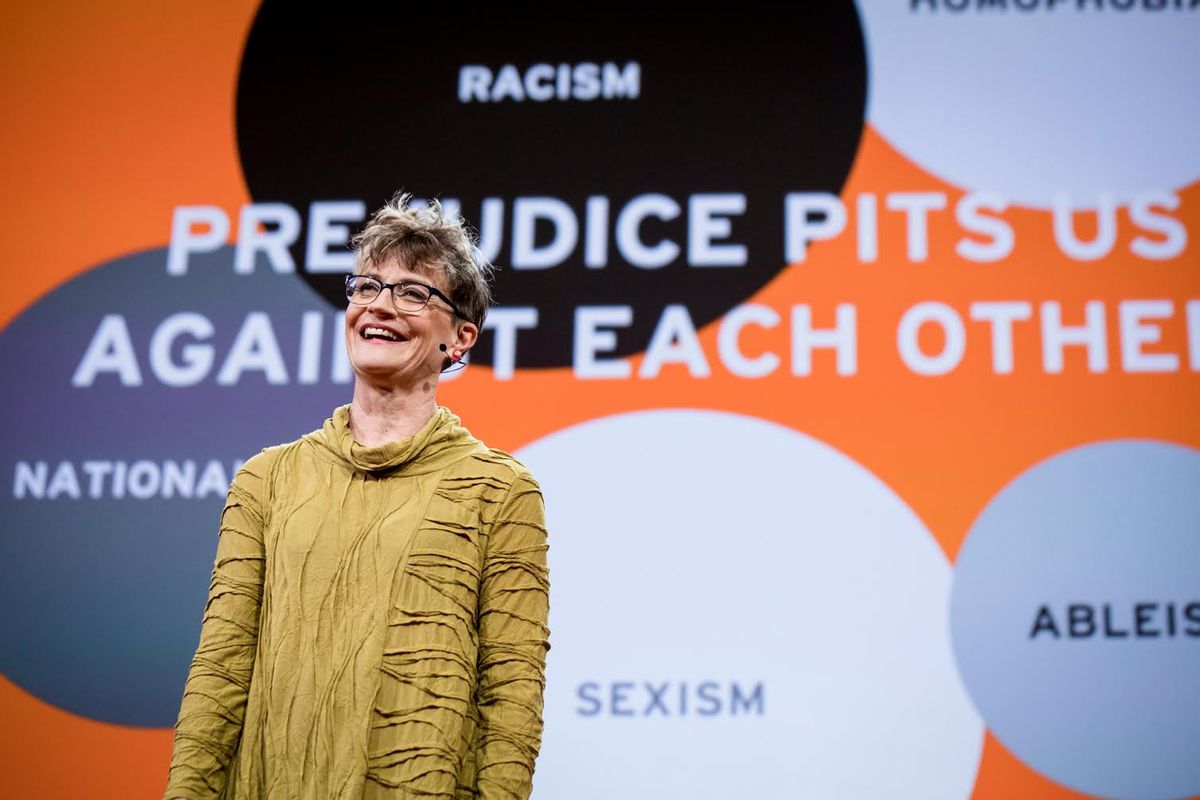 Ashton Applewhite speaks at TED2017 - The Future You, April 24-28, 2017, Vancouver, BC, Canada.  (Bret Hartman/TED)