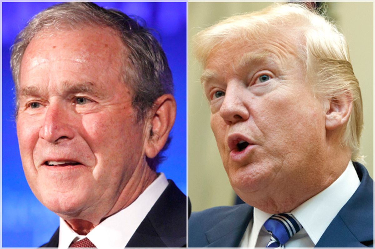 George W. Bush; Donald Trump   (AP/Jacquelyn Martin/Evan Vucci)