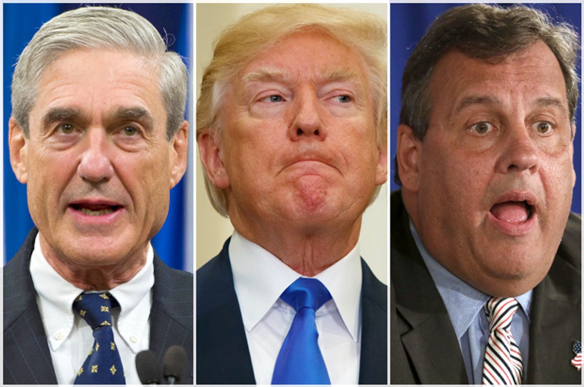 Robert Mueller; Donald Trump; Chris Christie   (Getty/Saul Loeb/AP/Evan Vucci/Mel Evans)