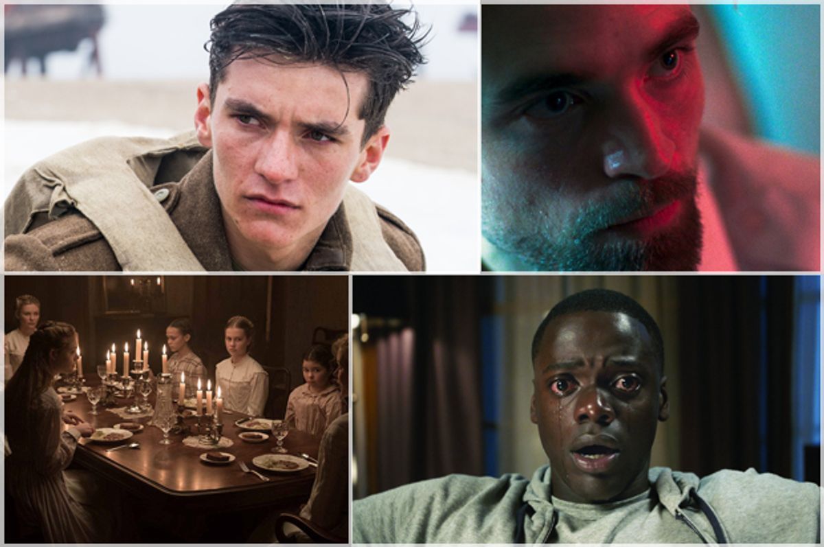 Dunkirk; Good Time; The Beguiled; Get Out   (Warner Bros. Pictures/A24/Focus Features/Universal Pictures)