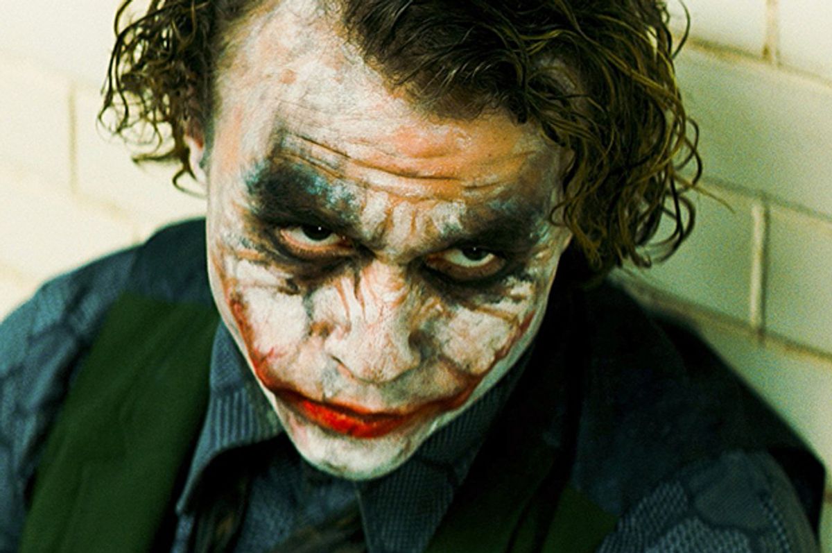 Heath Ledger as The Joker in "The Dark Knight" (Warner Bros. Pictures)