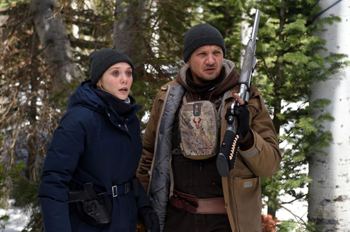 Elizabeth Olsen and Jeremy Renner in "Wind River" (The Weinstein Company/Fred Hayes)