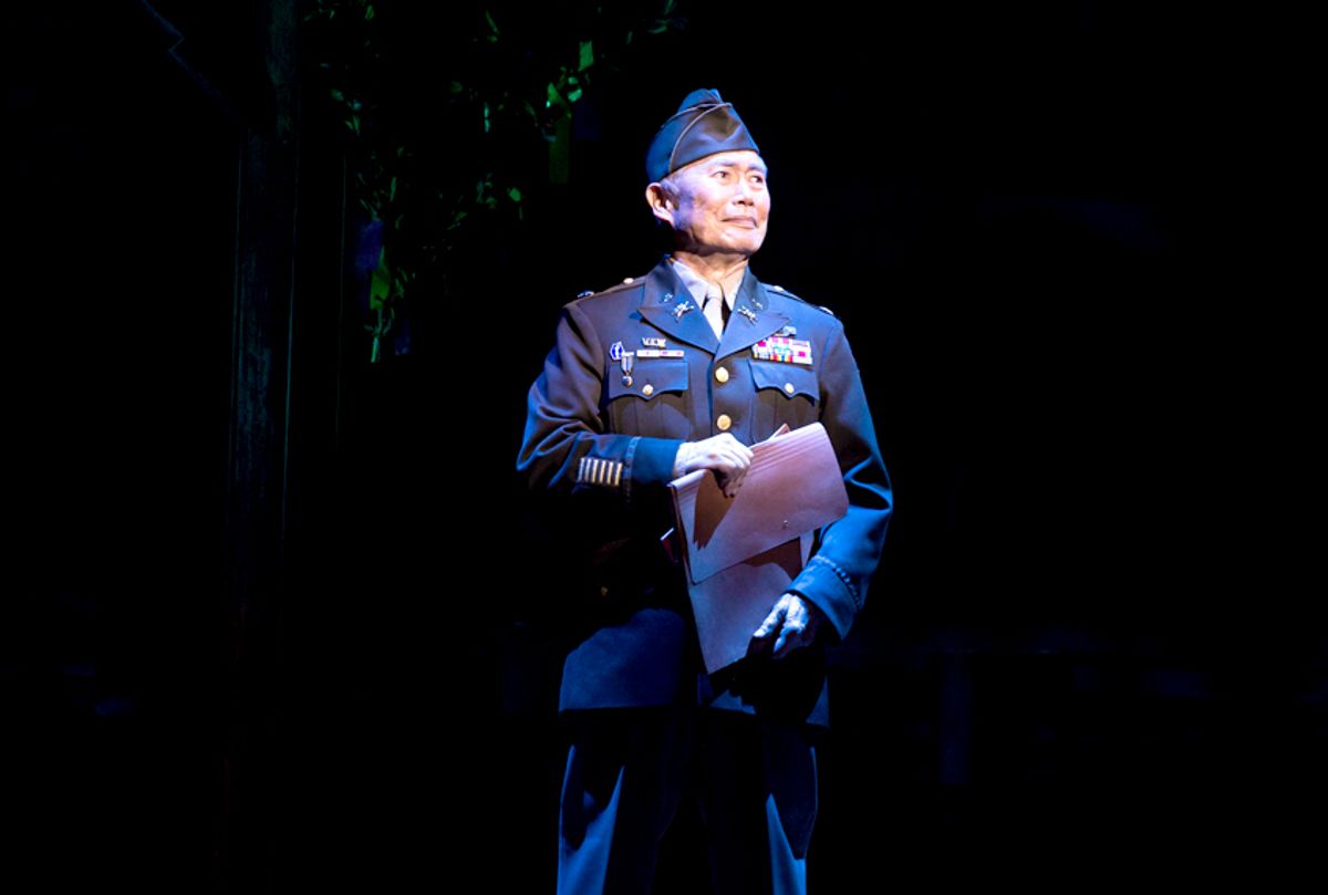 George Takei and cast members of 'Allegiance' (Matthew Murphy)