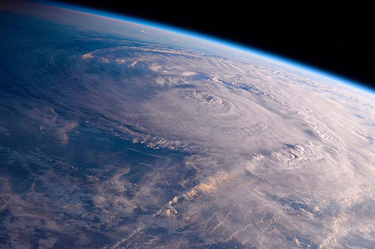 Hurricane Harvey over Texas seen from the International Space Station (AP/Randy Bresnik)