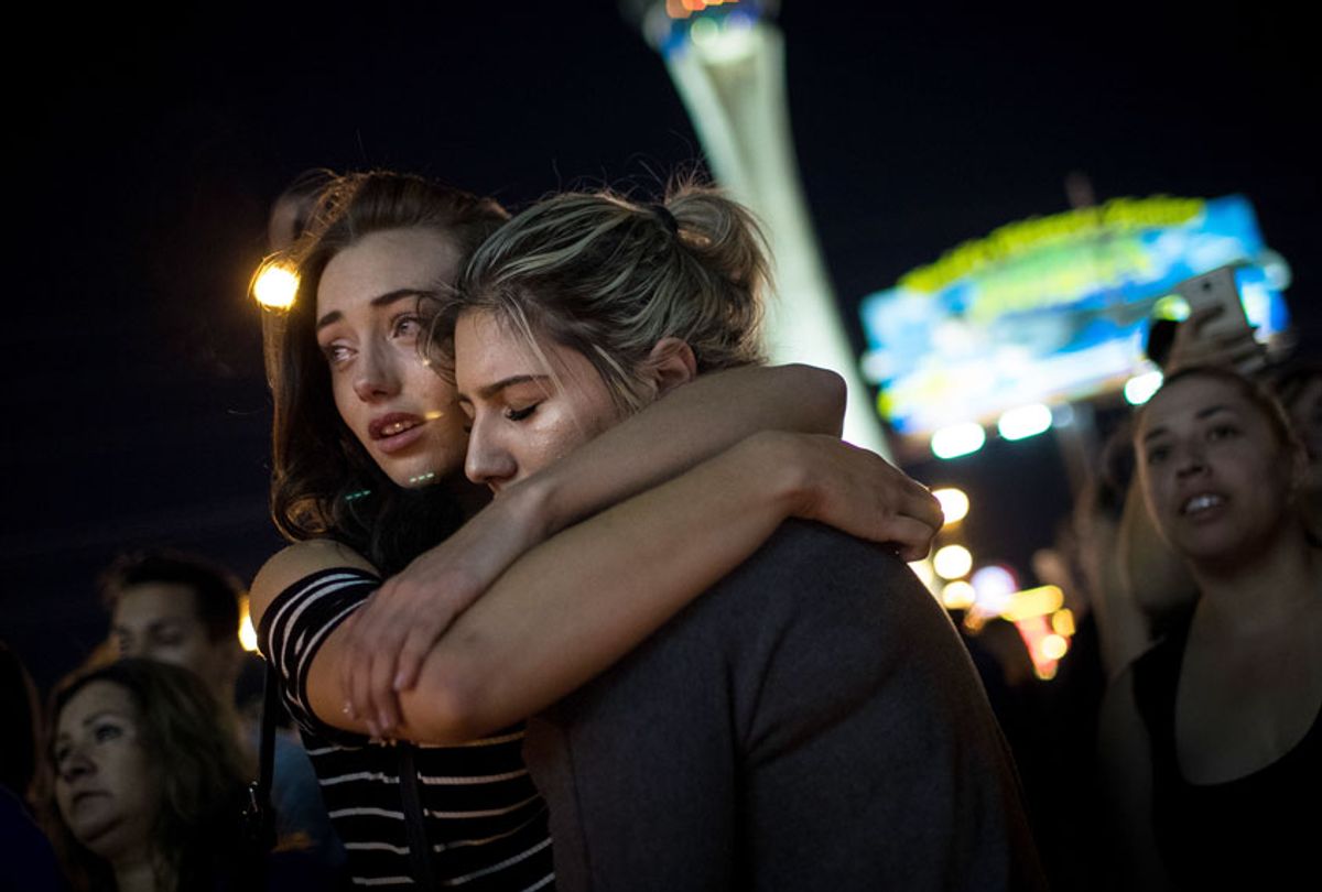 Mourners in Vegas (Getty/Drew Angerer)