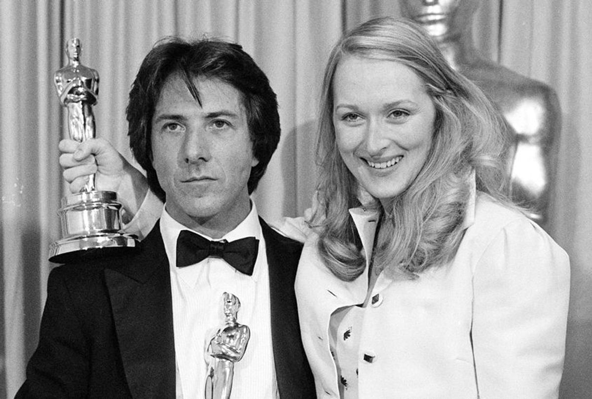 Dustin Hoffman and Meryl Streep at the 52nd annual Academy Awards show in Los Angeles, April 14, 1980 (AP)