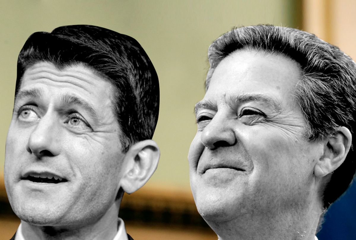Paul Ryan; Sam Brownback (AP/Charlie Riedel/J. Scott Applewhite/Salon)