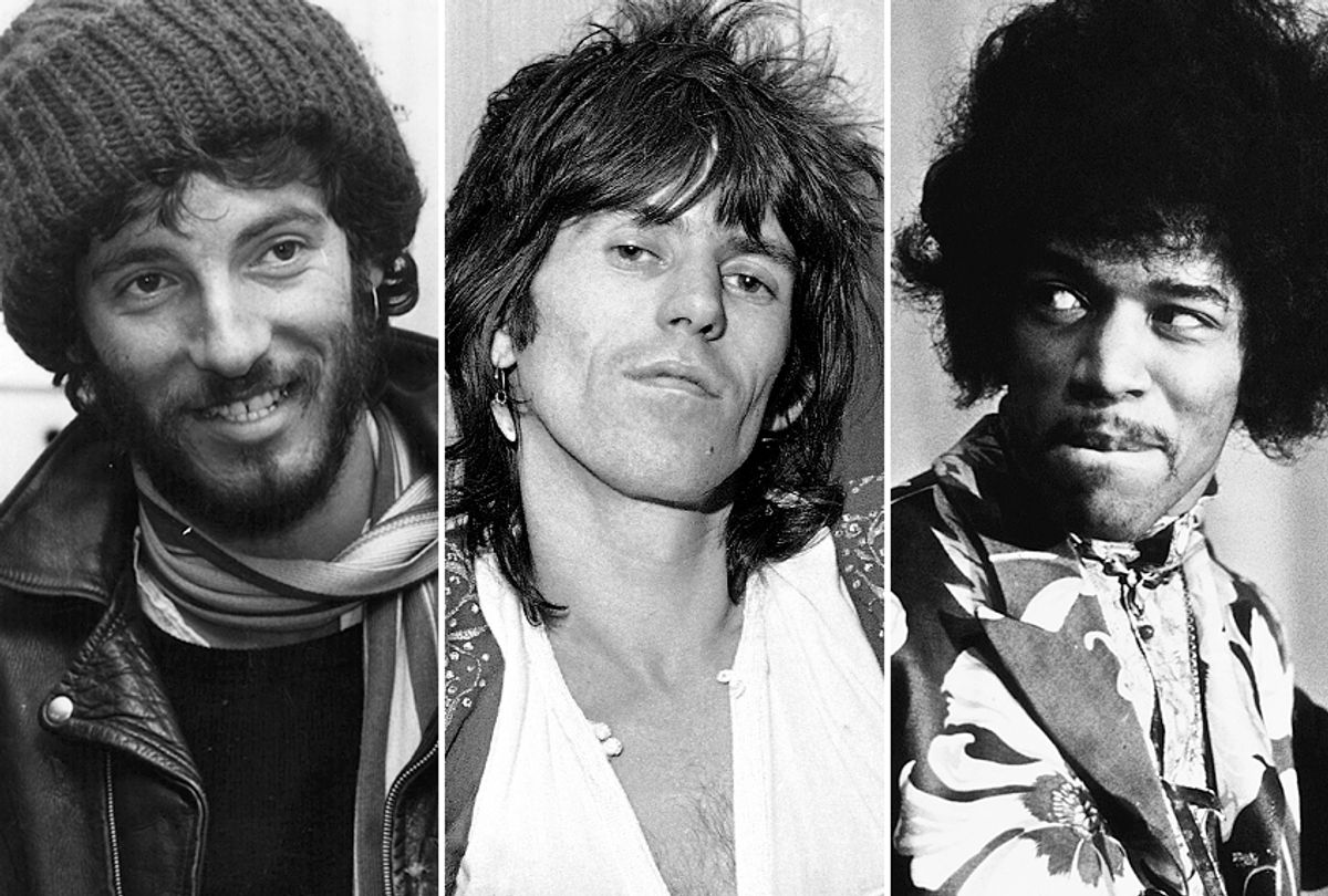 Bruce Springsteen; Keith Richards; Jimi Hendrix (AP/Getty)