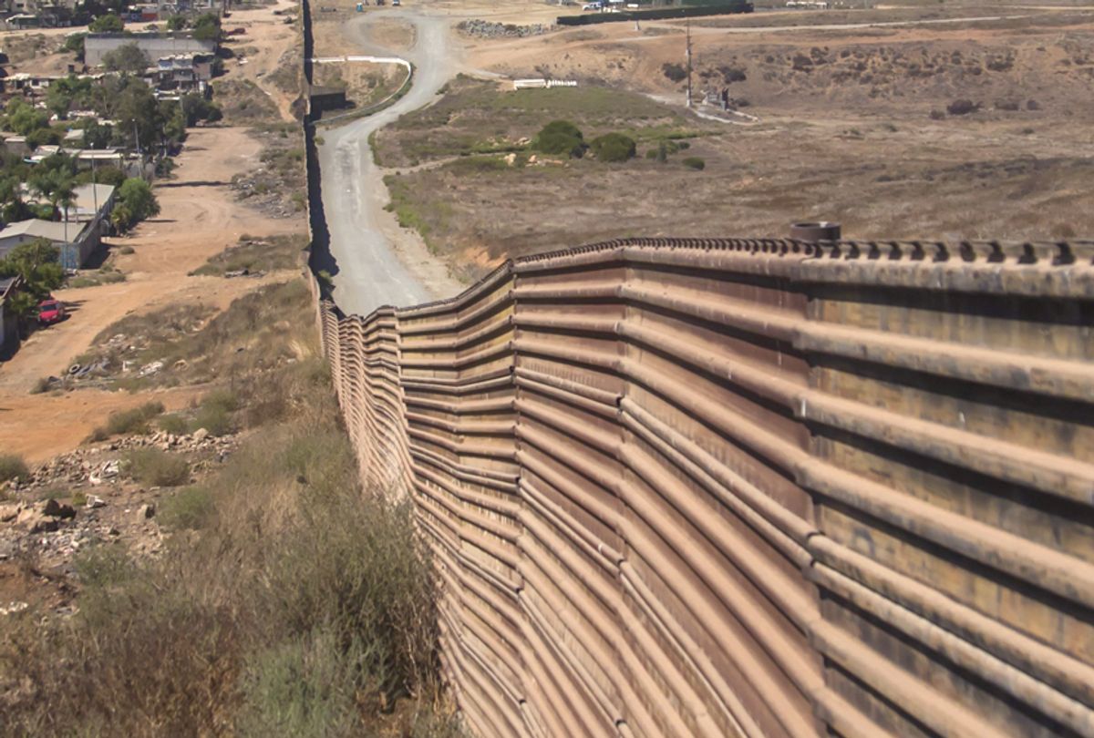 A wall along the border between the United States and Mexico (Getty/Omar Martinez)