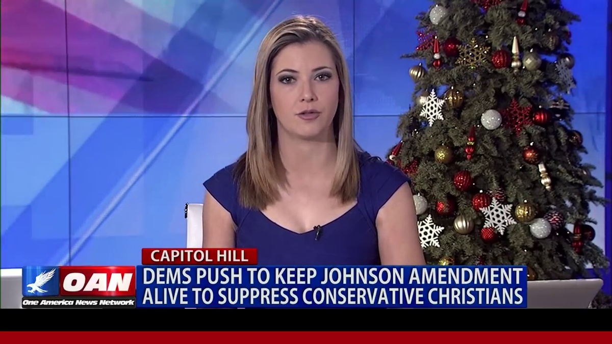 A screenshot from a One America News Network show that aired Dec. 19, 2017. (OAN/YouTube)