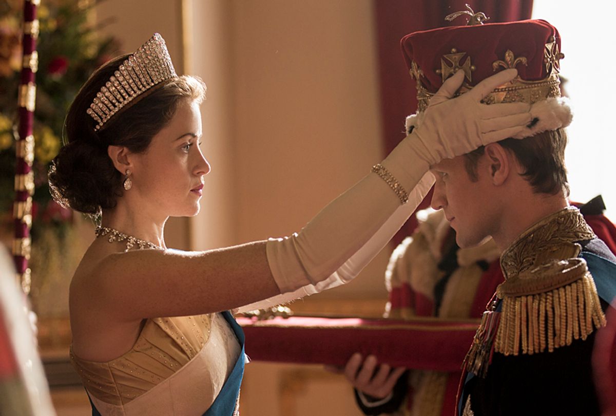 Claire Foy and Matt Smith in "The Crown" (Netflix/Robert Viglasky)