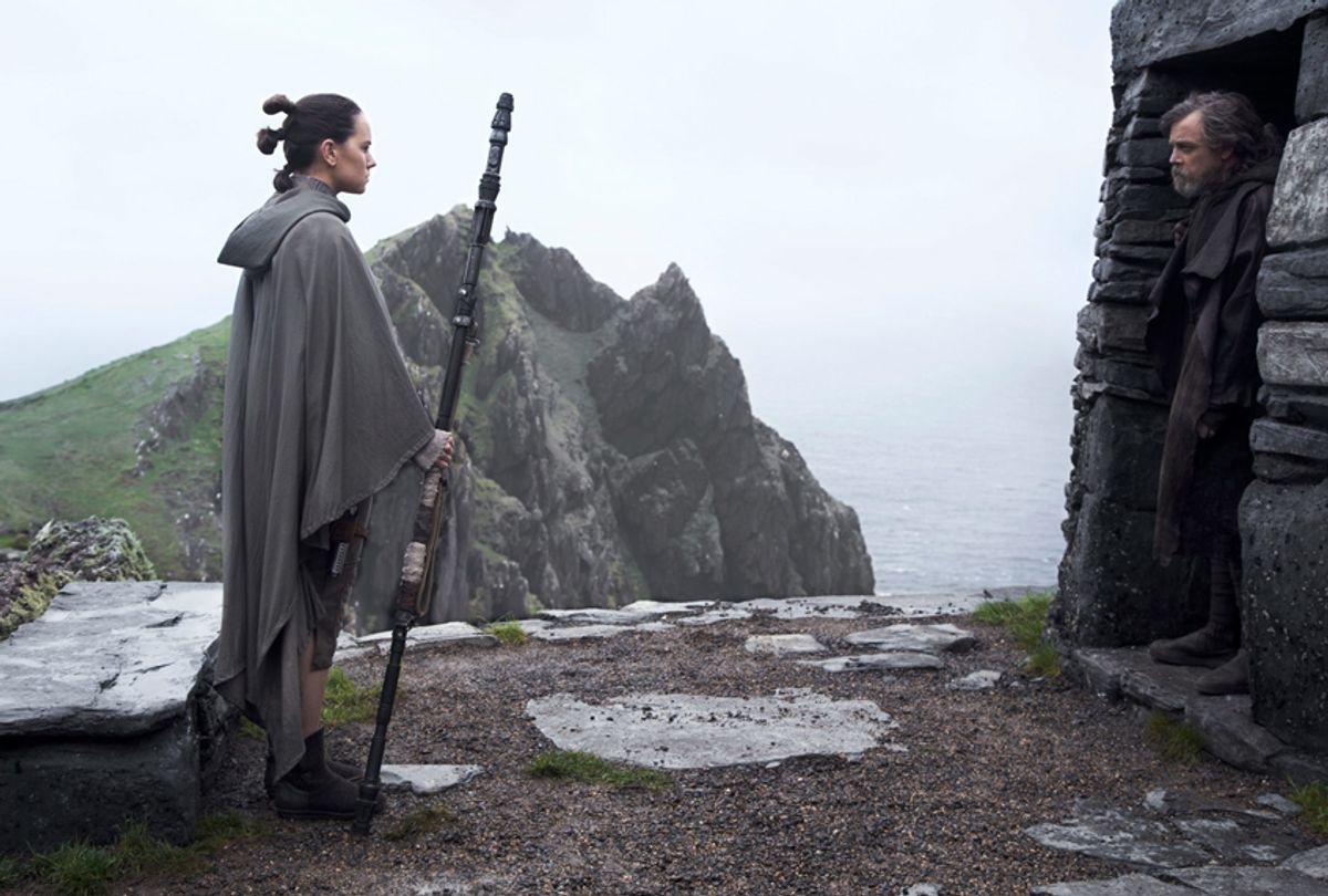 Daisy Ridley and Mark Hamill in "Star Wars: The Last Jedi" (Walt Disney Studios Motion Pictures)