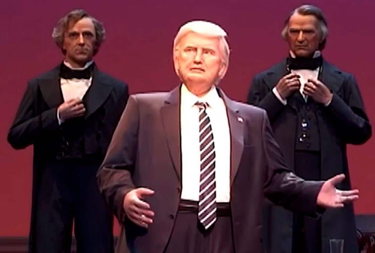 hagl væv Uden for Someone just made Trump's animatronic robot deliver his actual speeches |  Salon.com