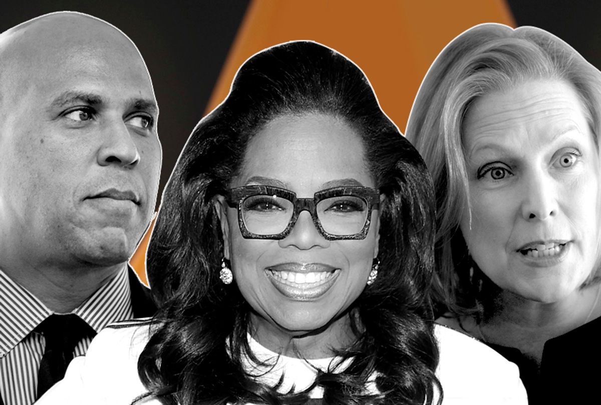 Cory Booker; Oprah Winfrey; Kirsten Gillibrand (AP/Getty/Salon)