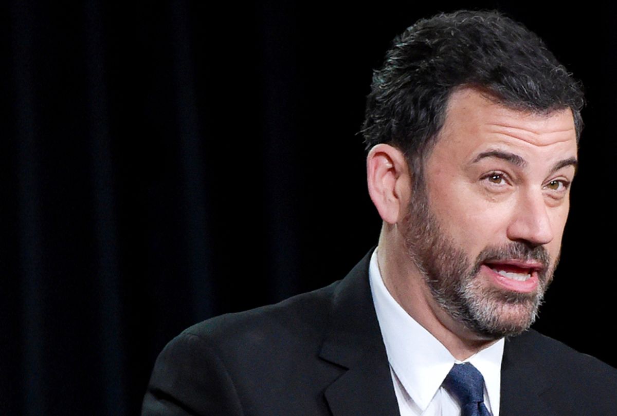 Jimmy Kimmel participates in the "90th Oscars" panel (AP/Richard Shotwell)