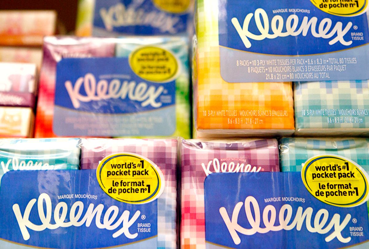 Kleenex tissues, a Kimberly Clark brand (AP/Jeff Chiu)