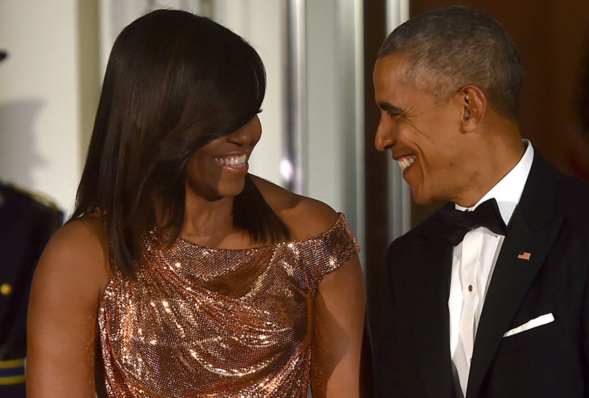Michelle and Barack Obama (Getty/Nicholas Kamm)