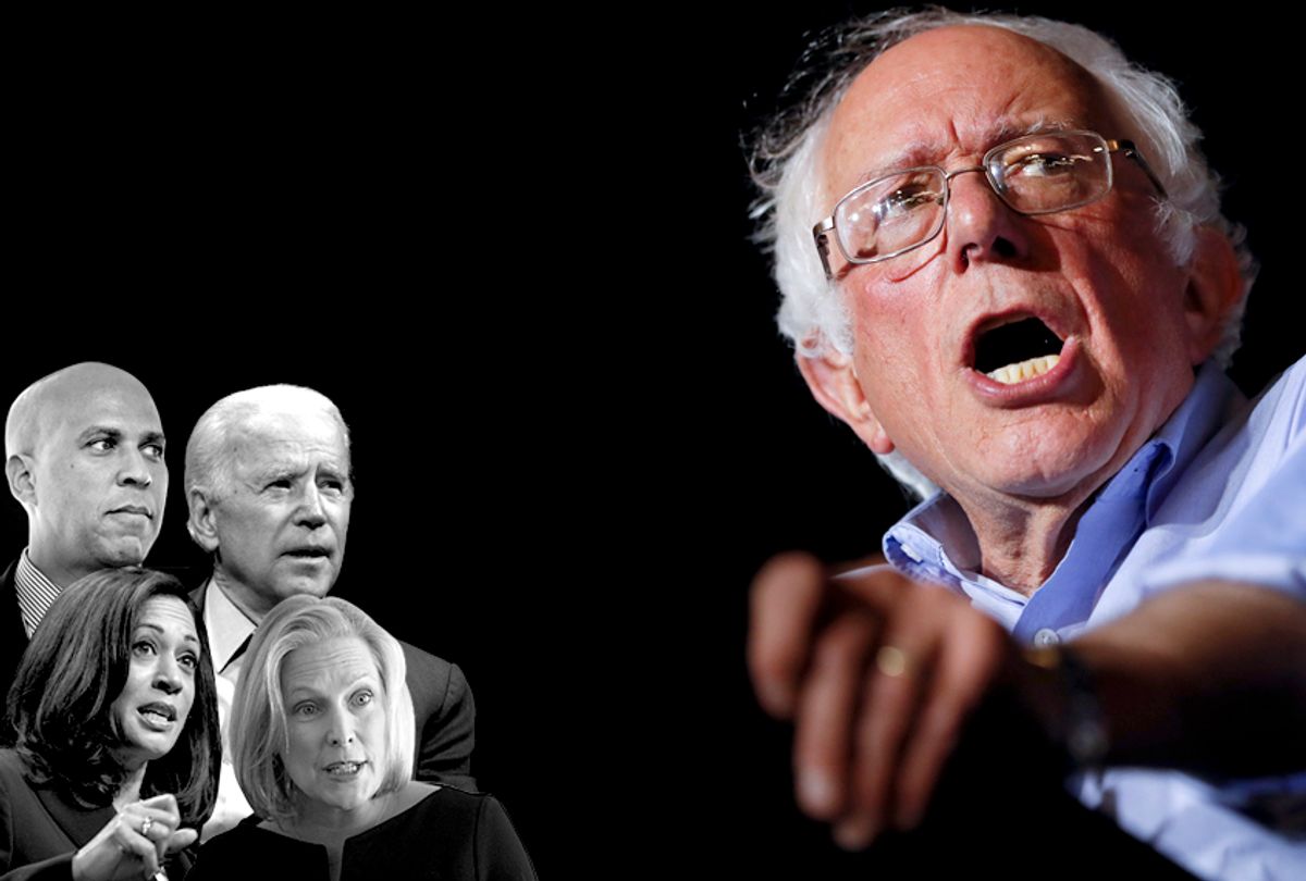 Bernie Sanders; Cory Booker; Joe Biden; Kamala Harris; Kirsten Gillibrand (AP/Salon)