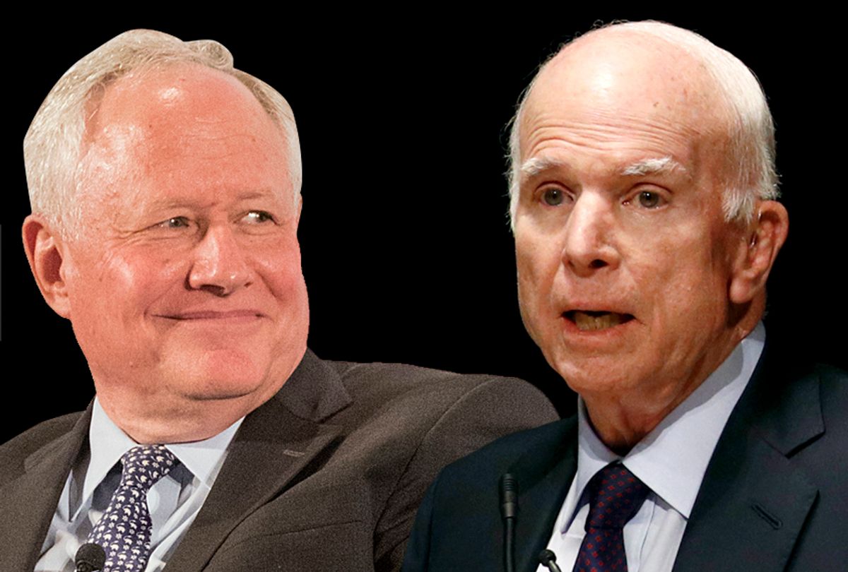 Bill Kristol; John McCain (AP/Colin Young-wolff/Patrick Semansky)