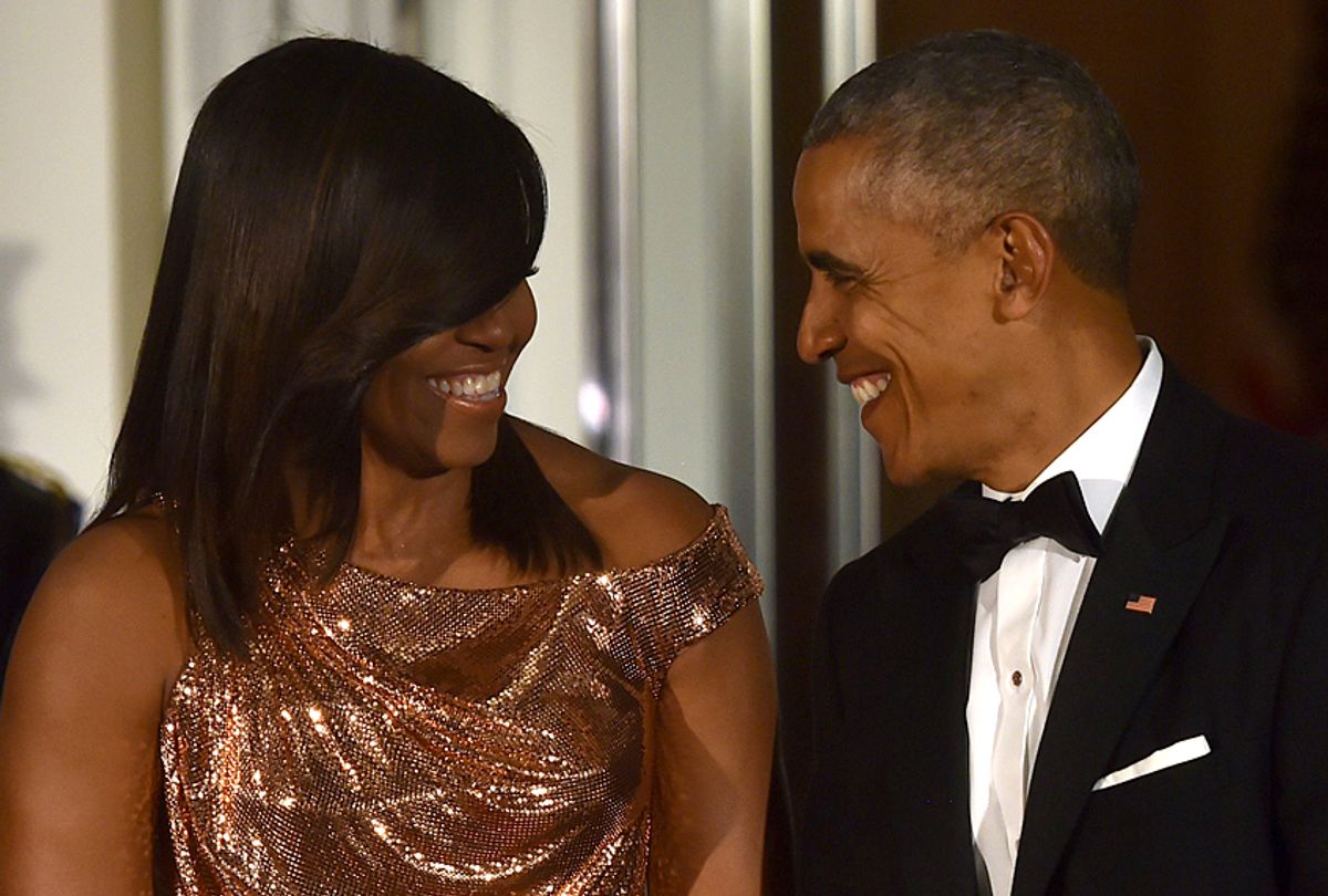 Barack Obama and Michelle Obama (Getty/Nicholas Kamm)
