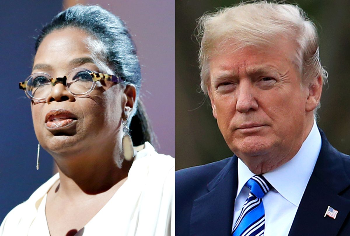 Oprah Winfrey; Donald Trump (Getty/Rich Polk/AP/Manuel Balce Ceneta)
